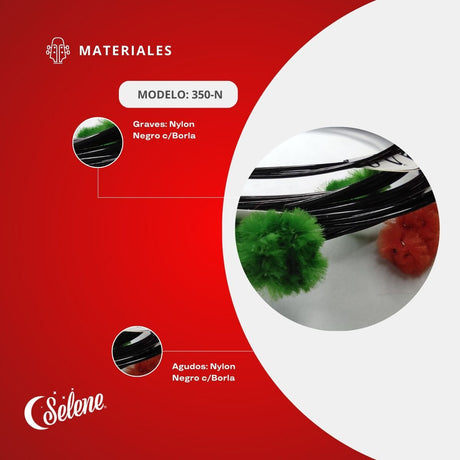 Cuerdas Para Vihuela Selene 350-N Nylon Negro