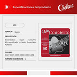 Cuerdas Para Guitarra Clásica Nylon Cristalino Selene 400