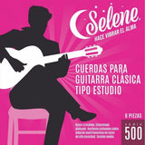 Cuerdas Para Guitarra Tipo Estudio Nylon Cristalino Selene 500