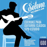 Cuerdas Para Guitarra Tipo Estudio Nylon Cristalino Selene 600
