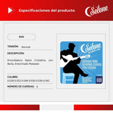 Cuerdas Para Guitarra Tipo Estudio Nylon Cristalino Selene 600