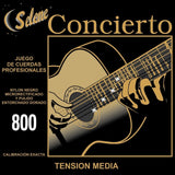 Cuerdas Para Guitarra Clásica Nylon Negro Selene 800