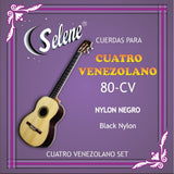 Cuerdas Para Cuatro Venezolano Selene 80-CV Nylon Negro