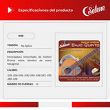 Cuerdas Bajo Quinto Selene BQB Entorchado Fósforo Bronce