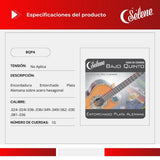 Cuerdas Para Bajo Quinto Selene BQPA Entorchado Plata Alemana