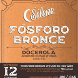 Cuerdas Pares Para Docerola Selene DRA-FB Fósforo Bronce