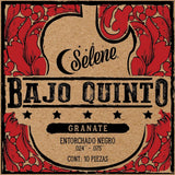 Cuerdas Para Bajo Quinto Selene GRBQ Entorchado Rojo Granate