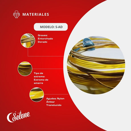 Cuerdas De Color Selene S-AD Para Guitarra