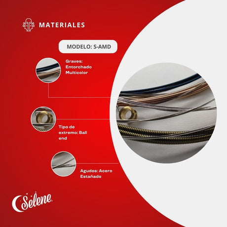 Cuerdas De Color Selene S-AMD Para Guitarra