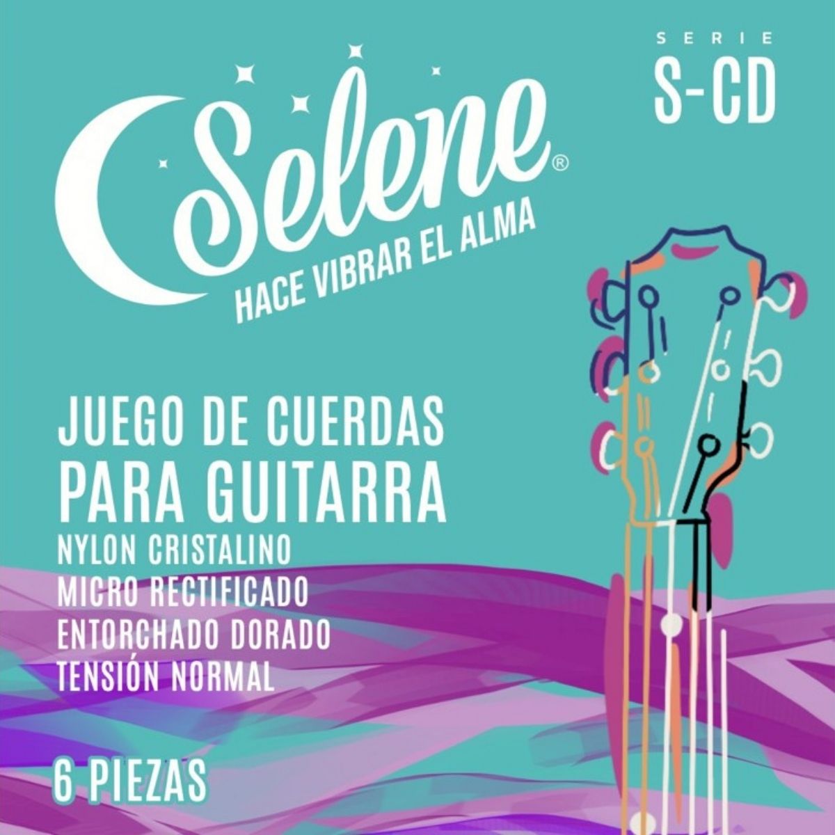 Cuerdas De Color Selene S-CD Para Guitarra