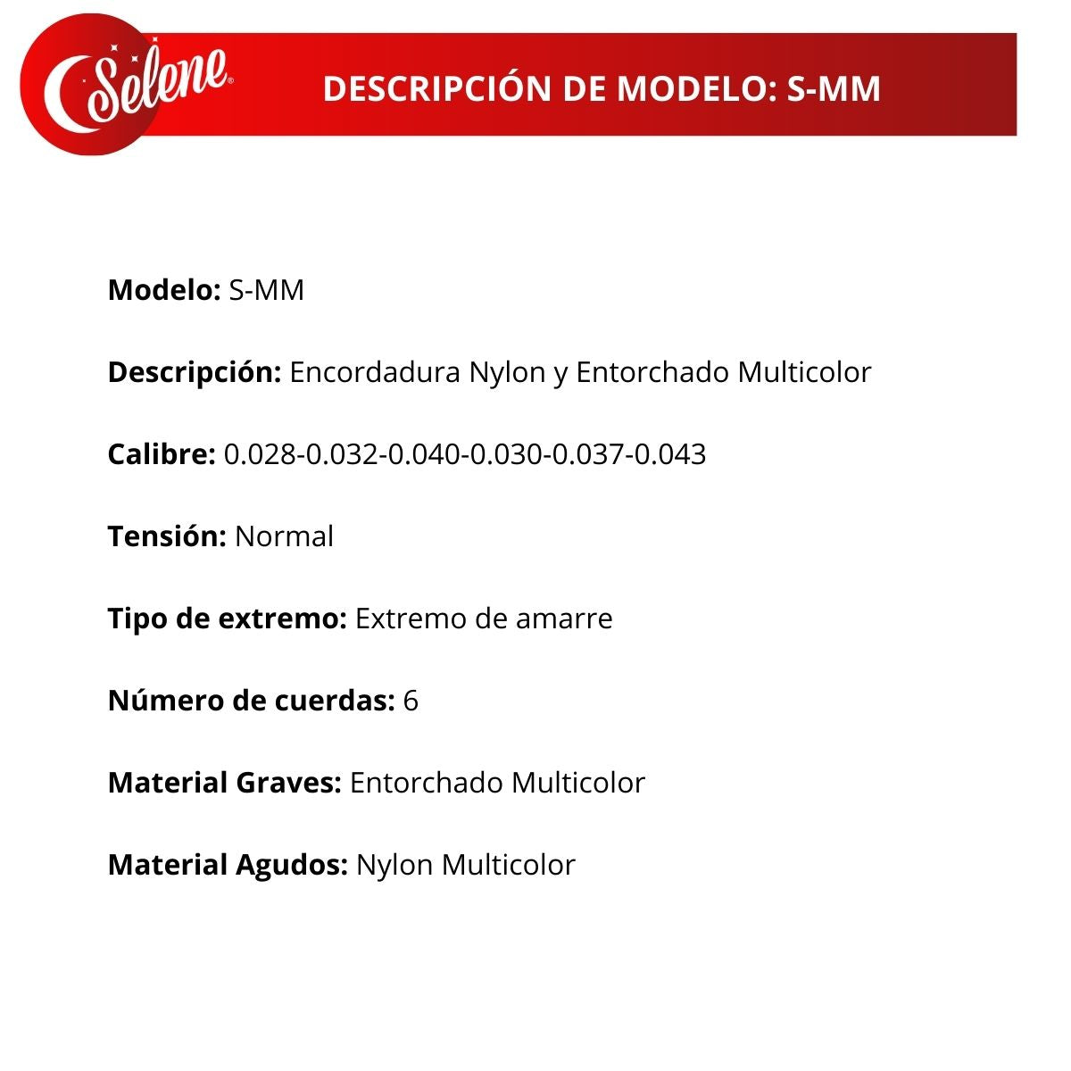 Cuerdas De Color Selene S-MM Para Guitarra