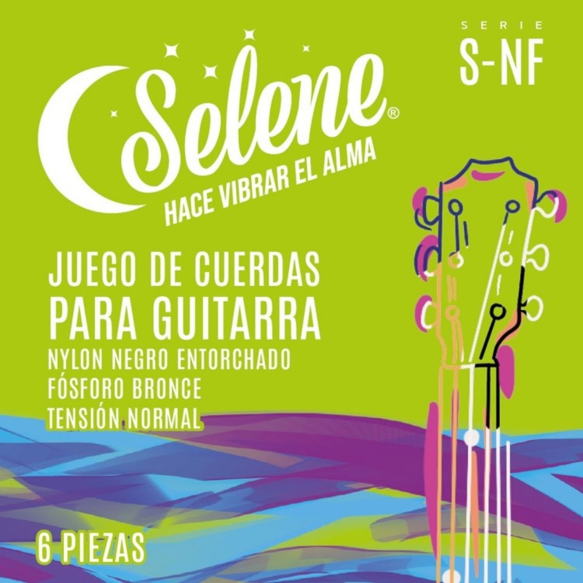 Cuerdas De Color Selene S-NF Para Guitarra
