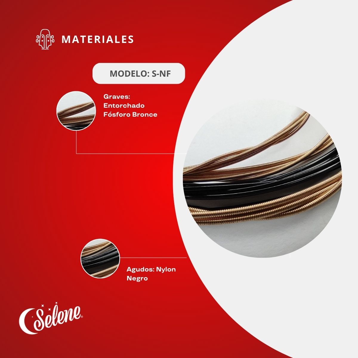 Cuerdas De Color Selene S-NF Para Guitarra