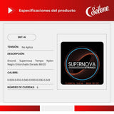 Cuerdas Para Guitarra Tipo Estudio Supernova SNT-N Nylon Negro