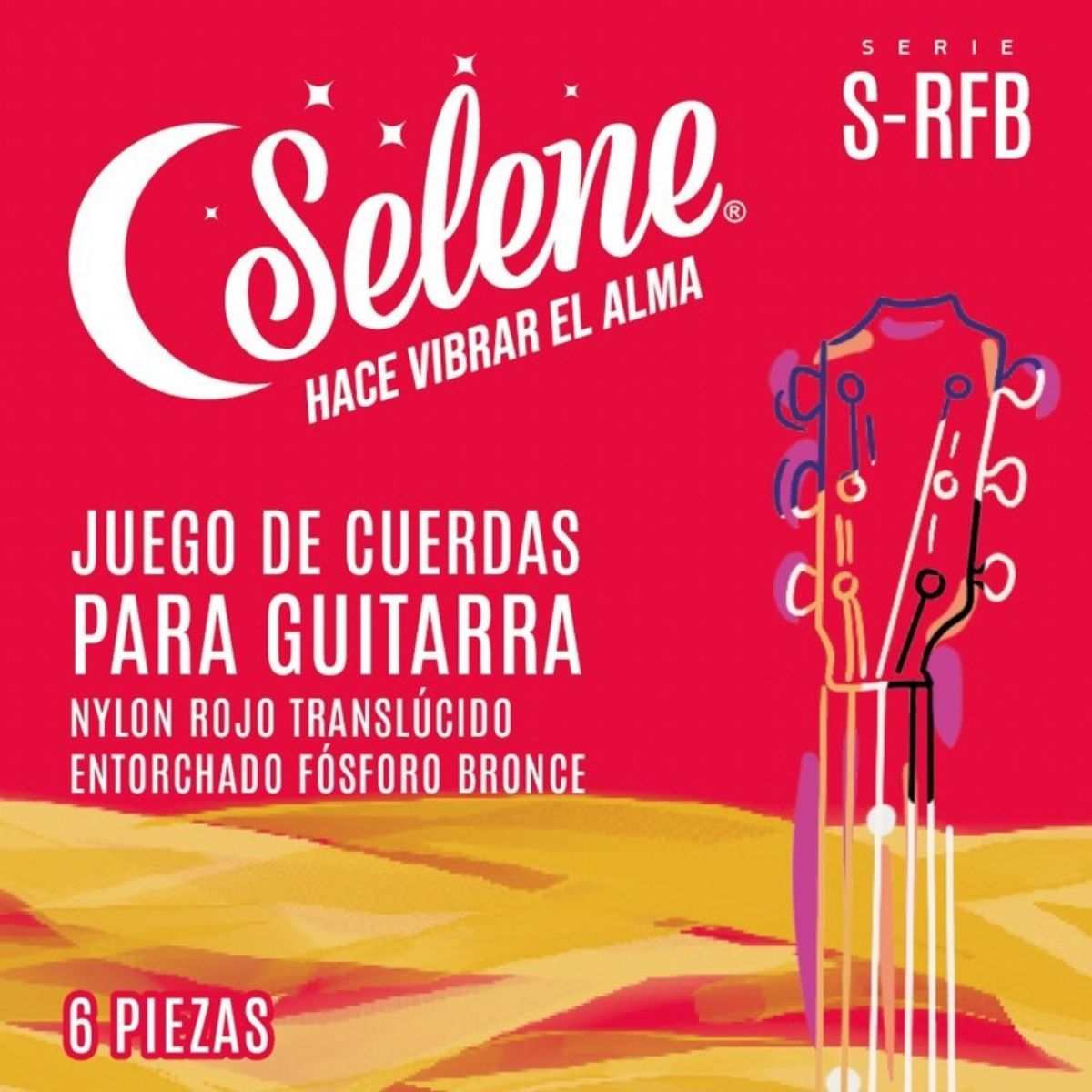 Cuerdas De Color Selene S-RFB Para Guitarra