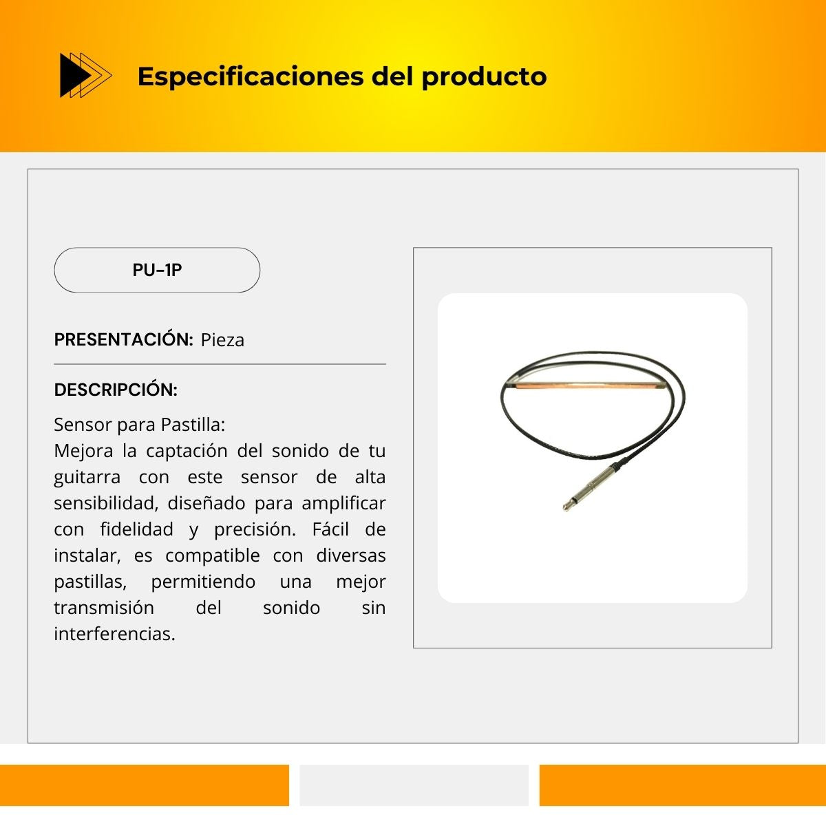 Sensor Para Pastilla PU-1P