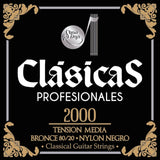 Premier Bronce 80/20 2000 Tensión Normal Cuerdas Para Guitarra Clásica