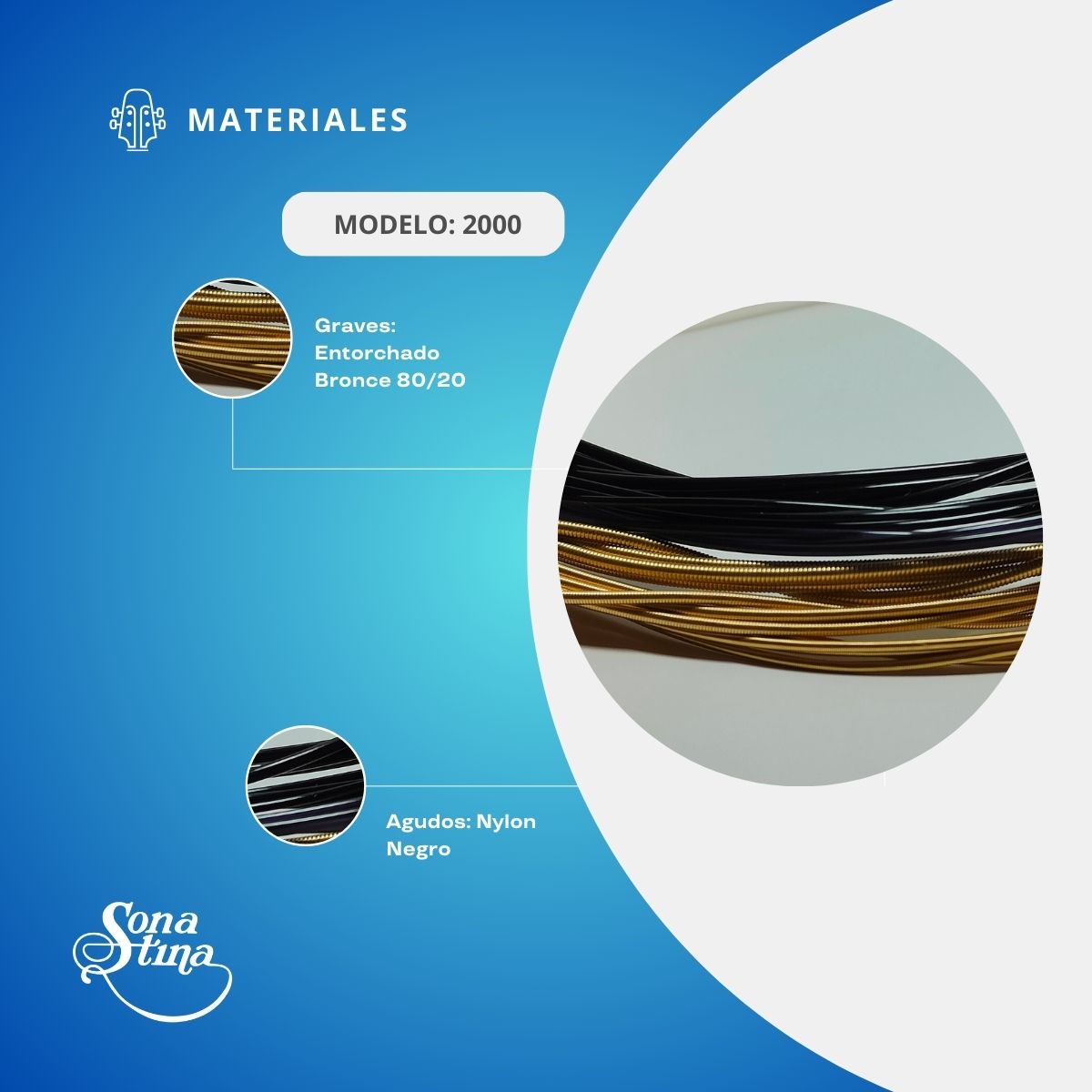 Premier Bronce 80/20 2000 Tensión Normal Cuerdas Para Guitarra Clásica