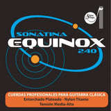 Equinox Titanio 240 Tensión Semi Alta Cuerdas Para Guitarra Clásica