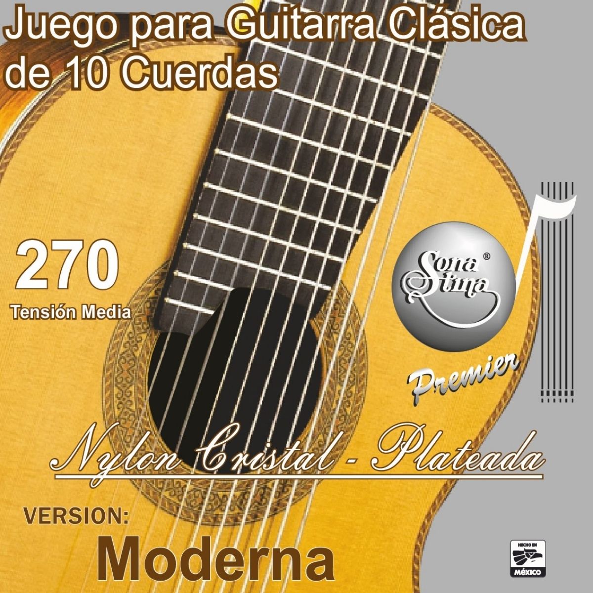 Premier 270 Tensión Media Cuerdas Para Guitarra Clásica