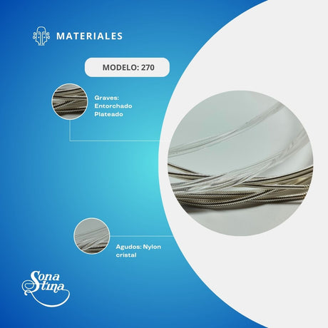 Premier 270 Tensión Media Cuerdas Para Guitarra Clásica