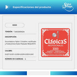 Premier Nylon Cristal 3000 Tensión Moderada Cuerdas Para Requinto