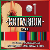 Cuerdas Para Guitarrón Premier 305-R Nylon Rojo
