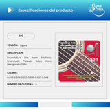 Premier Con Ojillo 320 Tensión Ligera Cuerdas Para Guitarra Clásica