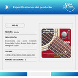 Premier Fosforo Bronce 350-SP Tensión Media Cuerdas Para Guitarra Electroacústica