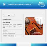 Cuerdas Para Violín 4/4 Sonatina 380 Cromo Níquel Plano