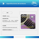 Premier Con Borla 440 Tensión Media Cuerdas Para Guitarra Electroacústica