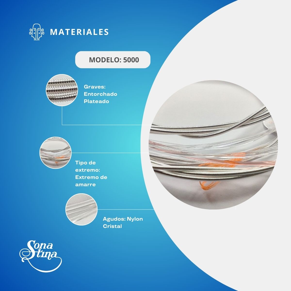 Premier Nylon Cristal 5000 Tensión Alta Cuerdas Para Guitarra Clásica