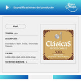 Premier Nylon Cristal 5000 Tensión Alta Cuerdas Para Guitarra Clásica