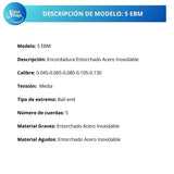 Cuerdas Para Bajo Eléctrico Premier 5 EBM Acero Inoxidable 45-130