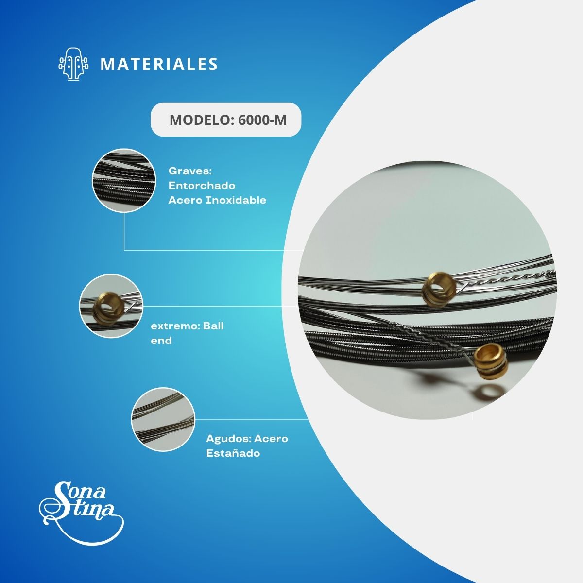 Premier Acero Inoxidable 09-42 Cuerdas Para Guitarra Eléctrica 6000-M