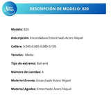 Cuerdas Para Bajo Eléctrico Premier 820 Acero Níquel 45-105