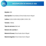 Cuerdas Para Bajo Eléctrico Premier 826 Acero Níquel 32-130