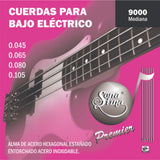 Cuerdas Para Bajo Eléctrico Premier 9000 Acero Inoxidable 45-105