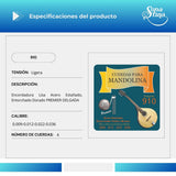 Cuerdas Para Mandolina Sonatina 910 Entorchado Dorado