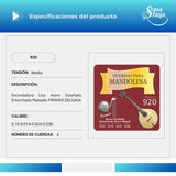 Cuerdas Para Mandolina Sonatina 920 Entorchado Plateado