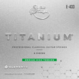 Elements Titanium E-433 Tensión Media Cuerdas Para Guitarra Clásica