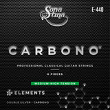 Elements Carbono E-440 Tensión Media Cuerdas Para Guitarra Clásica