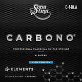 Elements Carbono E-440.A Tensión Alta Cuerdas Para Guitarra Clásica