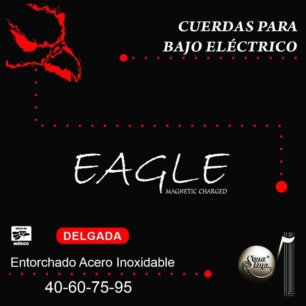 Cuerdas Para Bajo Eléctrico Premier EBD Acero Inoxidable 40-95