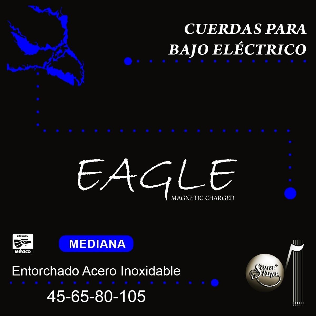 Cuerdas Para Bajo Eléctrico Premier EBM Acero Inoxidable 45-105