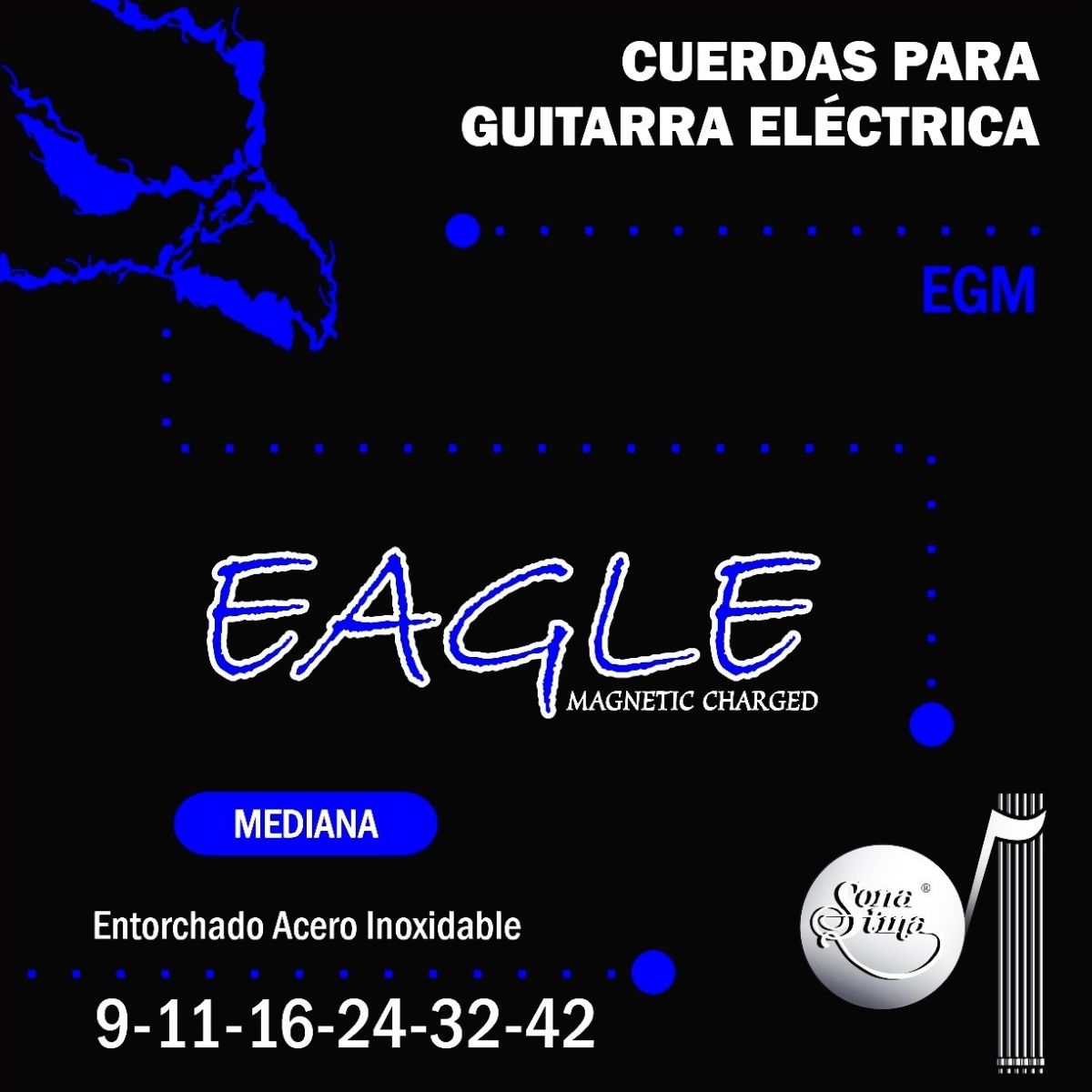 Premier Acero Inoxidable 09-42 Cuerdas Para Guitarra Eléctrica EGM