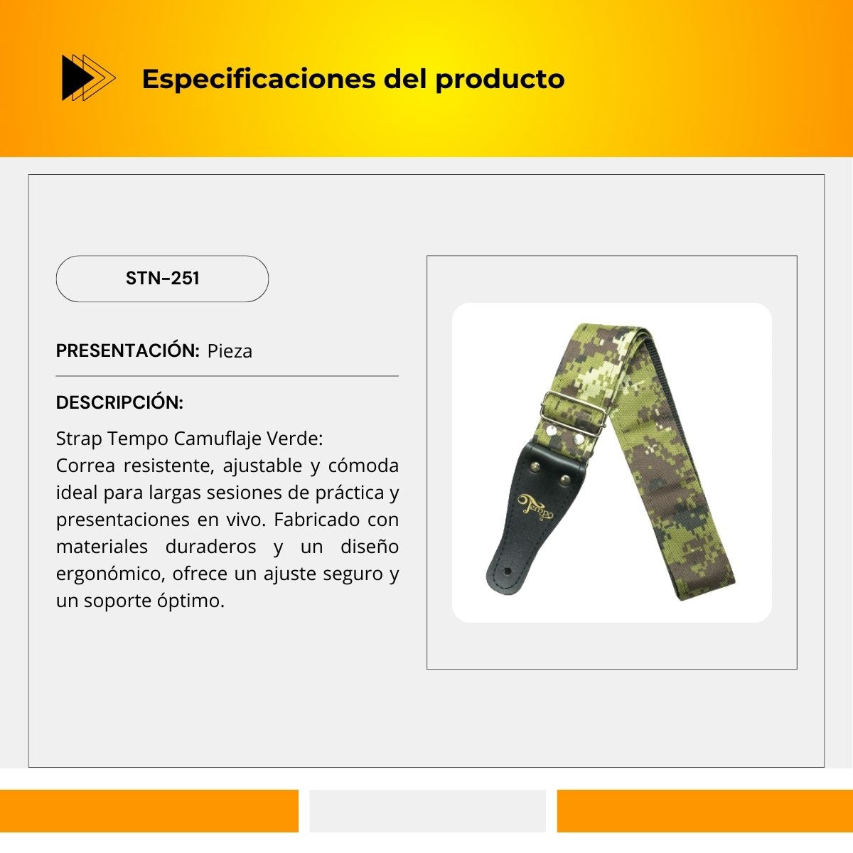 Strap Tempo Camuflaje Verde STN-251