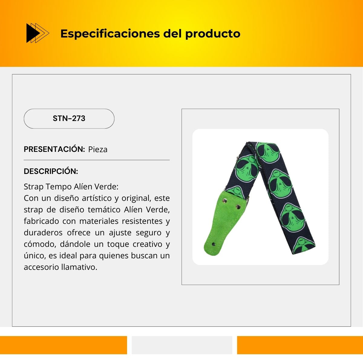 Strap Tempo Alíen Verde STN-273