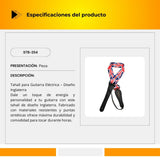 Tahalí Para Guitarra Diseño Inglaterra STB-254