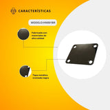 Tapa Metálica Cromada Color Negra Para Brazo de Guitarra Eléctrica HN001BR